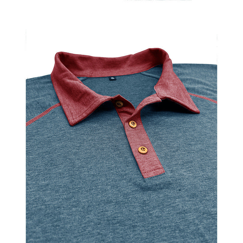 Short-sleeved Lapel T-shirt POLO For Men